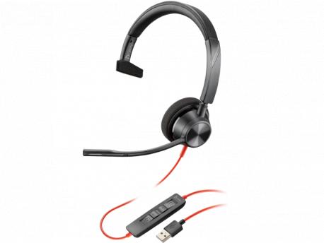 HP Poly HP Poly Blackwire 3310 USB-A Headset, Black