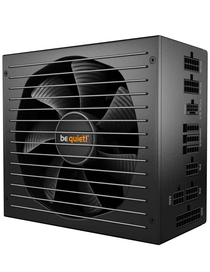 STRAIGHT POWER 12 850W, 80 PLUS Platinum efficiency (up to 94%), Virtually inaudible Silent Wings 135mm fan, ATX 3.0 PSU with full support for PCIe 5.0 GPUs and GPUs with 6+2 pin connectors, One massive high-performance 12V-rail