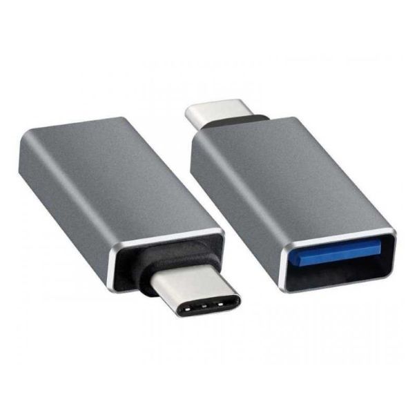 E-Green Adapter USB tip C - USB 3.0 M/F crni