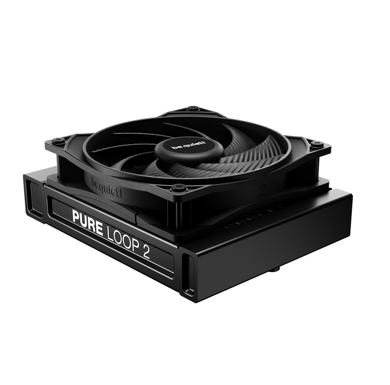 PURE LOOP 2, 120mm [with Mounting Kit for Intel and AMD], Doubly decoupled PWM pump, Pure Wings 3 PWM fan 120mm, Unmistakable design with ARGB LED and aluminum-style