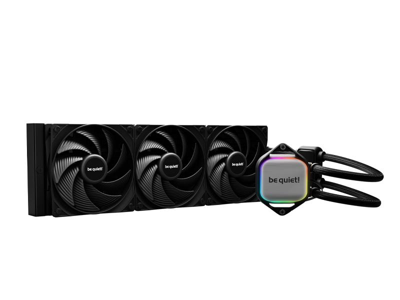 PURE LOOP 2, 360mm [with Mounting Kit for Intel and AMD], Doubly decoupled PWM pump, Three Pure Wings 3 PWM fan 120mm, Unmistakable design with ARGB LED and aluminum-style