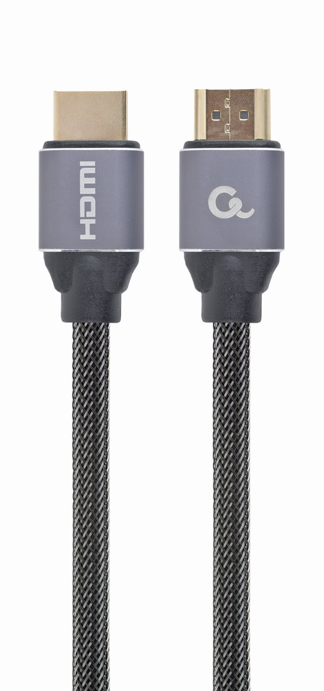 Gembird MONITOR Cable, Premium Series, High speed HDMI 4K with Ethernet, HDMI/HDMI M/M, Gold Plated, Braided, 1m