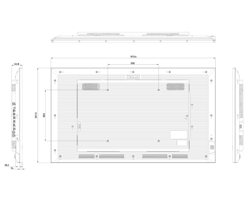 Hisenes 43 inča 43GM50D 4K UHD 500 nita Digital Signage Display - 18/7 Operation,6973172944738