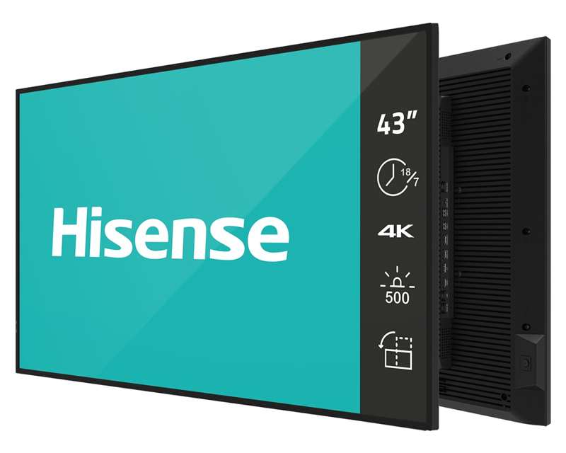 Hisenes 43 inča 43GM50D 4K UHD 500 nita Digital Signage Display - 18/7 Operation,6973172944738