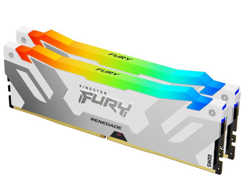 Kingston 32GB FURY Renegade RGB White XMP DIMM DDR5-6800MT/s, KF568C36RWAK2-32