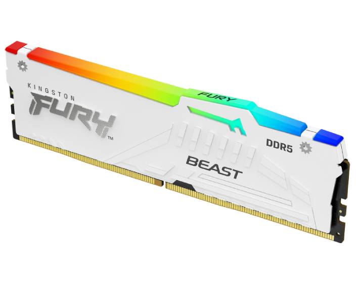 Kingston 32GB Fury Beast RGB White Expo DIMM DDR5-5600MT/s, KF556C36BWEA-32