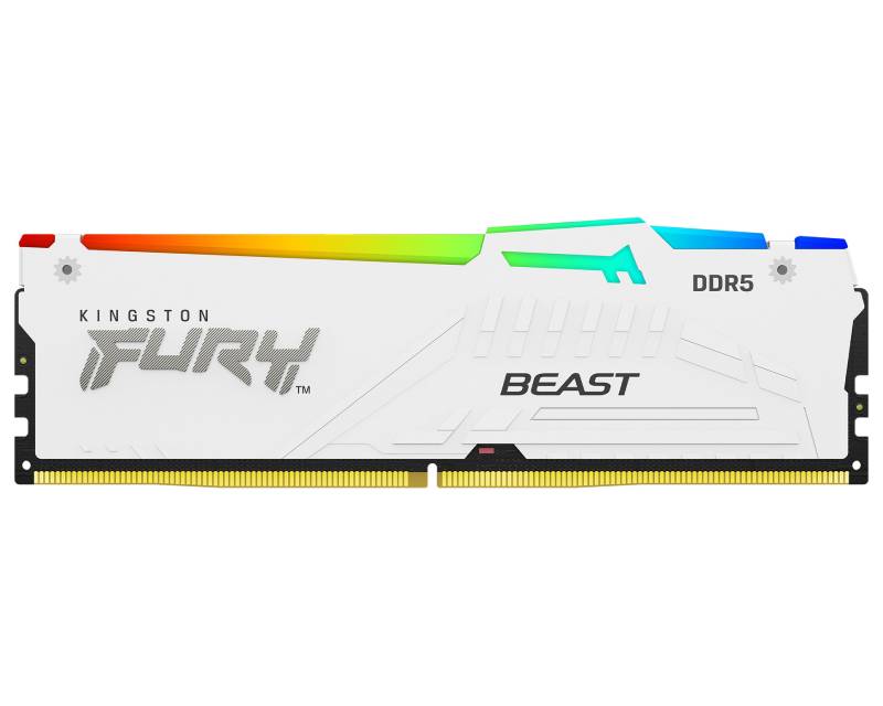 Kingston 32GB Fury Beast RGB White Expo DIMM DDR5-5600MT/s, KF556C36BWEA-32