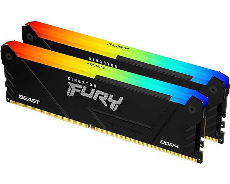 DIMM DDR4 64GB (2x32GB kit) 3600MT/s KF436C18BB2AK2/64 Fury Beast Black RGB