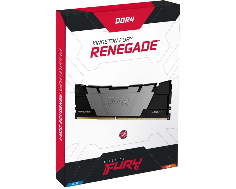 Kingston 64GB Fury Renegade Black XMP DIMM DDR4-3200MT/s, KF432C16RB2K2/64