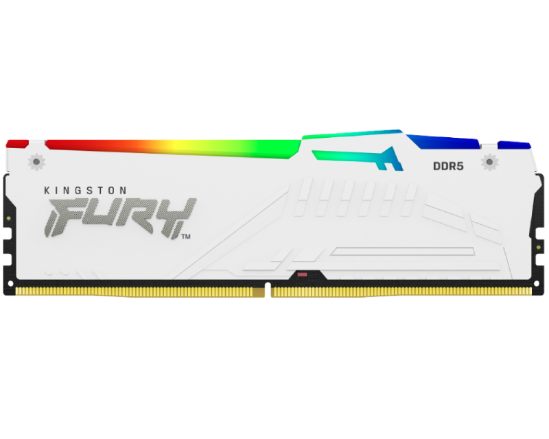 Kingston 32GB FURY Beast RGB White XMP DIMM DDR5-5600MT/s, KF556C40BWA-32