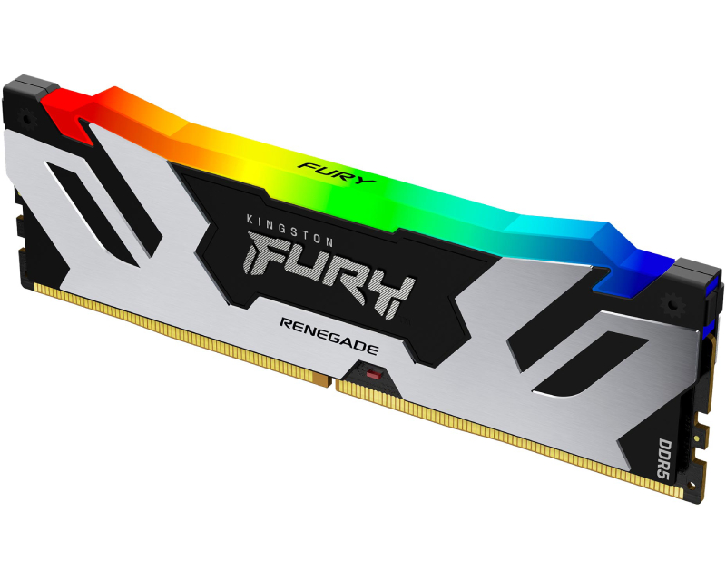 Kingston 16GB FURY Renegade Silver RGB XMP DIMM DDR5-7600MT/s, KF576C38RSA-16