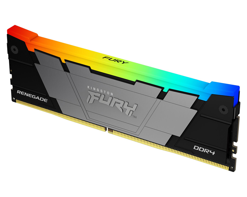 Kingston 32GB FURY Renegade RGB Black XMP DIMM DDR4-3200MT/s, KF432C16RB2A/32