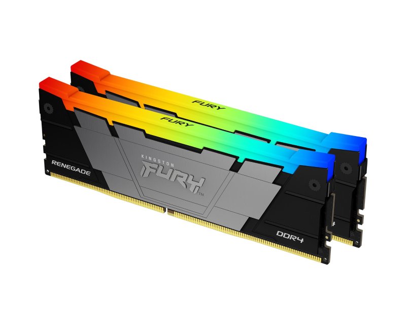 Kingston 64GB DIMM DDR4 3200MT/s KF432C16RB2AK2/64 FURY Renegade Black RGB XMP