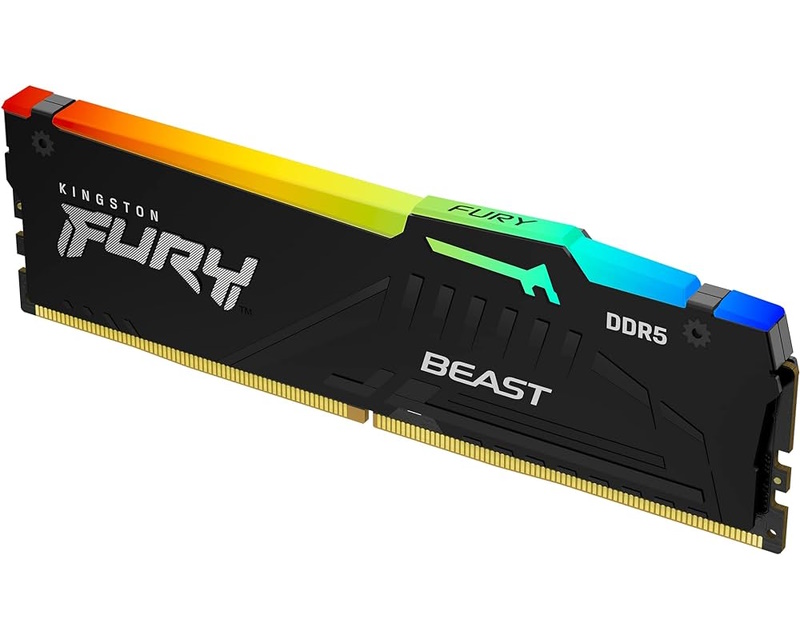 Kingston 16GB FURY Beast Black RGB EXPO DIMM DDR5-6800MT/s, KF568C34BBEA-16