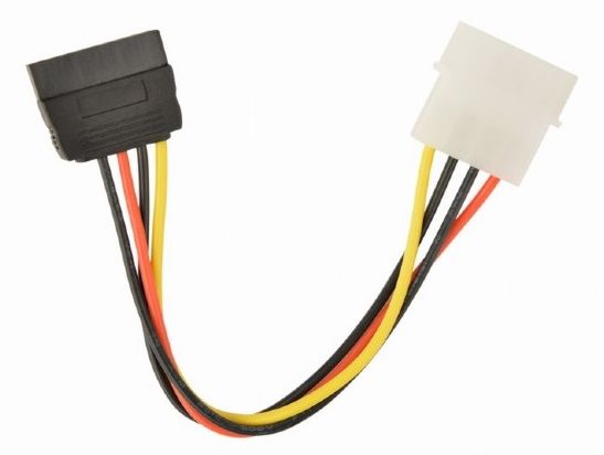 Gembird Power Cable SATA to 5.25in (Molex), M/F, 0.15 m