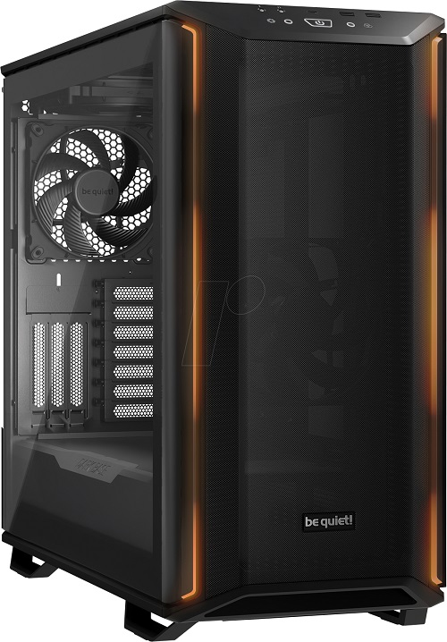 DARK BASE 701 Black, MB compatibility: E-ATX / ATX / M-ATX / Mini-ITX, Three pre-installed be quiet! Silent Wings 4 140mm fans, PWM and ARGB Hub for up to 8 PWM fans and 2 ARGB components