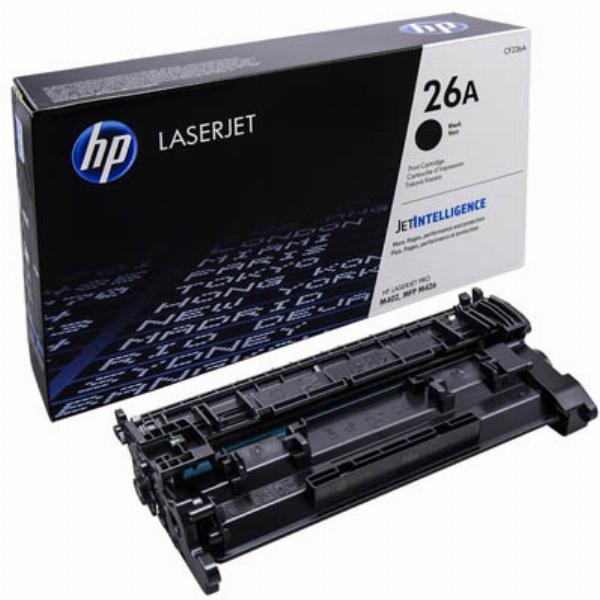 HP 26A Black Original LaserJet Toner Cartridge, CF226A