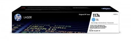 HP 117A Cyan Original Laser Toner Cartridge, W2071A