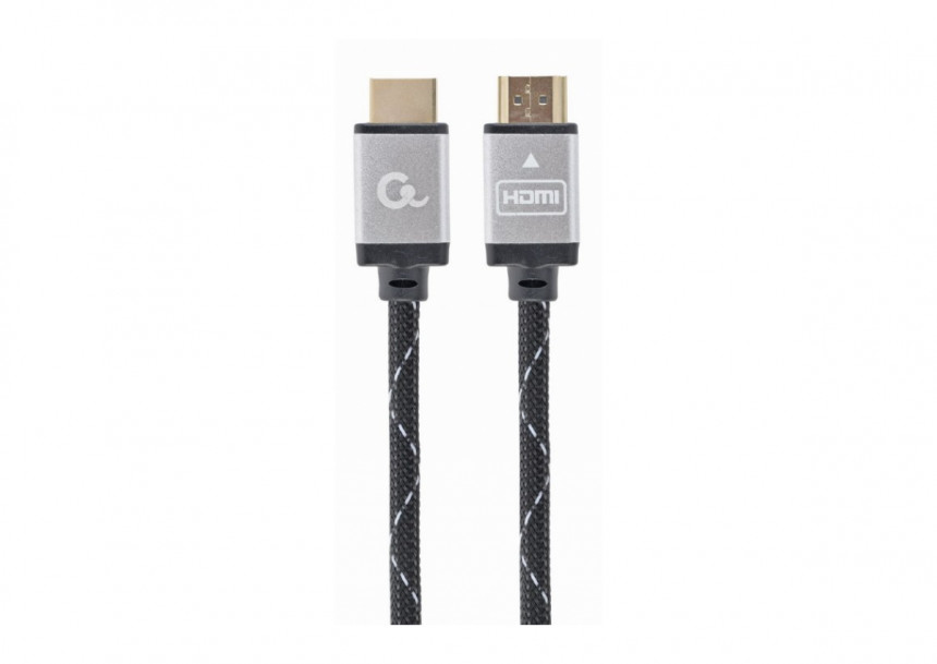 Gembird MONITOR Cable, Select Plus Series, High speed HDMI 4K with Ethernet, HDMI/HDMI M/M, Gold Plated, Braided, 5m