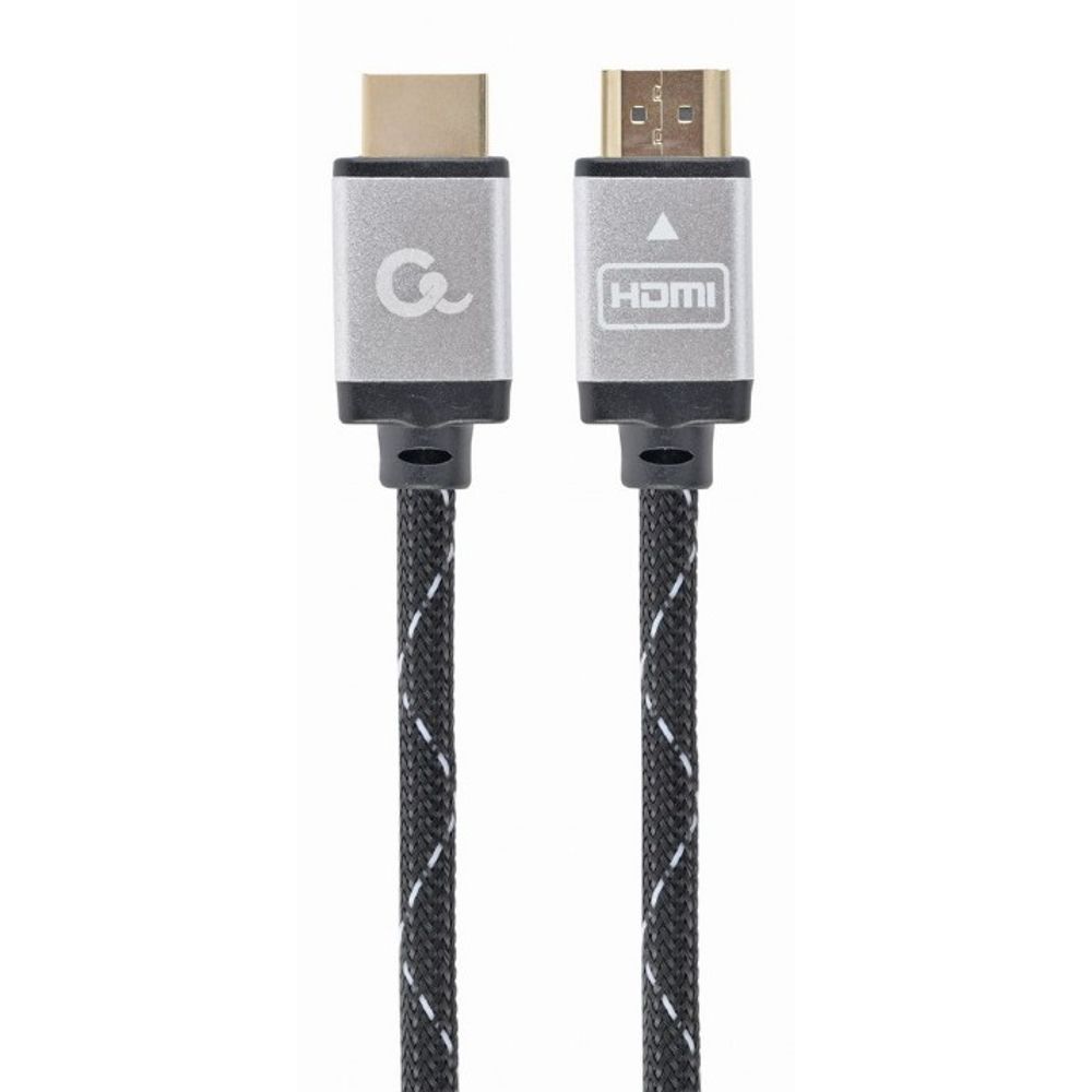 Gembird MONITOR Cable, Select Plus Series, High speed HDMI 4K with Ethernet, HDMI/HDMI M/M, Gold Plated, Braided, 2m