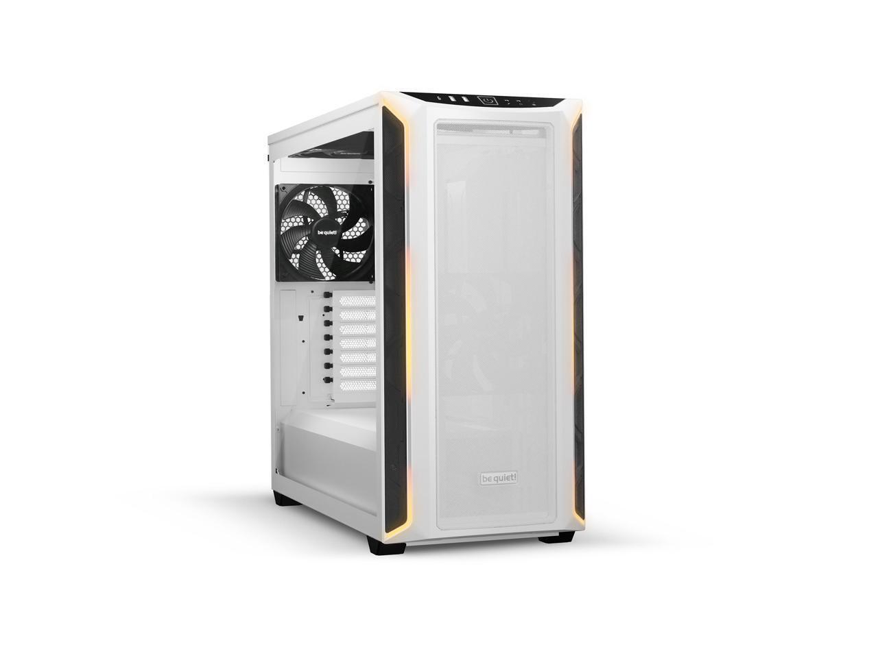 SHADOW BASE 800 DX White, MB compatibility: E-ATX / ATX / M-ATX / Mini-ITX, ARGB illumination, Three pre-installed be quiet! Pure Wings 3 140mm PWM fans, including space for water cooling radiators up to 420mm