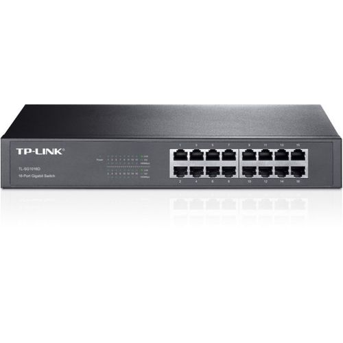 TP-Link Switch TP-LINK TL-SG1016PE Gigabit/16xRJ45/10/100/1000Mbs/eSmart/8x PoE+/Rackmount metalno kuciste