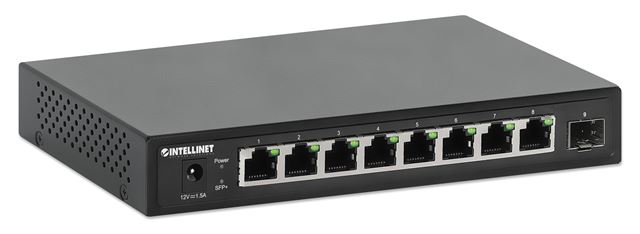 Intellinet Switch  9-Port Neupravljiv 8 x 2.5G 1 SFP+ Uplink,562096