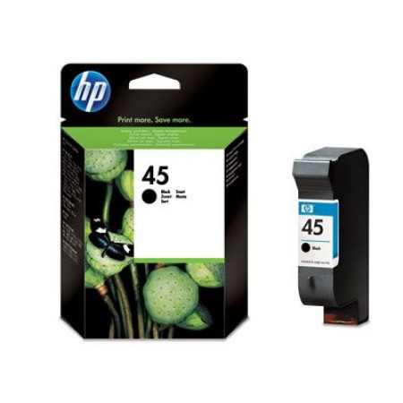 HP 45 Large Black Original Ink Cartridge, 51645AE