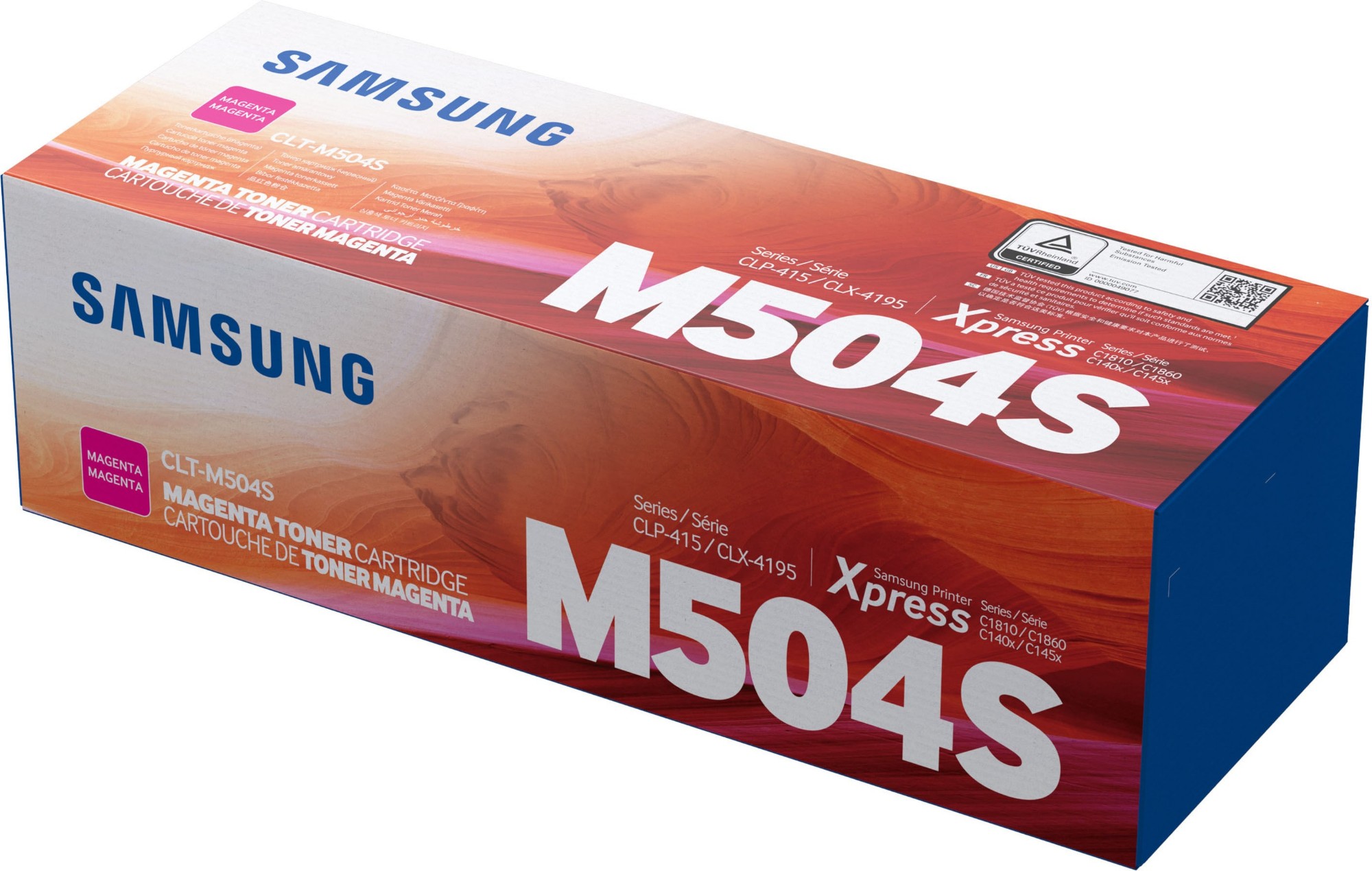 Samsung CLT-M504S Magenta Toner Cartridge, SU292A