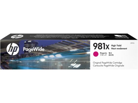 HP 981X High Yield Magenta Original PageWide Cartridge, L0R10A