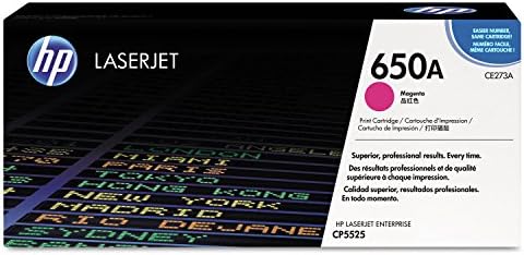 HP 650A Magenta Original LaserJet Toner Cartridge, CE273A