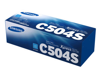 Samsung CLT-C504S Cyan Toner Cartridge, SU025A