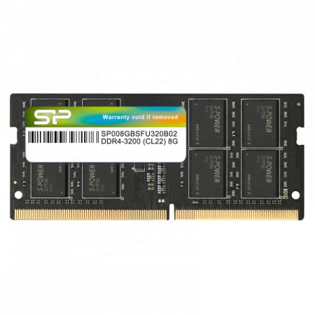 Silicon Power 8GB SO-DIMM DDR4-3200MHz, SP008GBSFU320X02