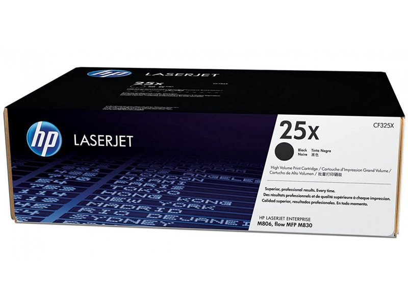 HP 25X High Yield Black Original LaserJet Toner Cartridge, CF325X