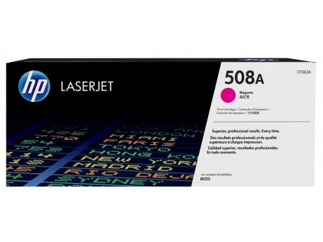 HP 508A Magenta Original LaserJet Toner Cartridge, CF363A