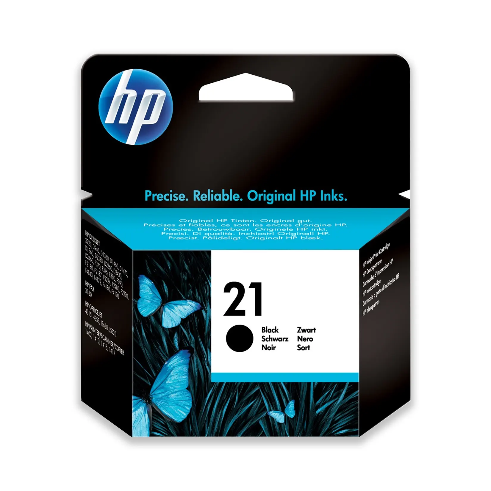 HP 21 Black Original Ink Cartridge, C9351AE