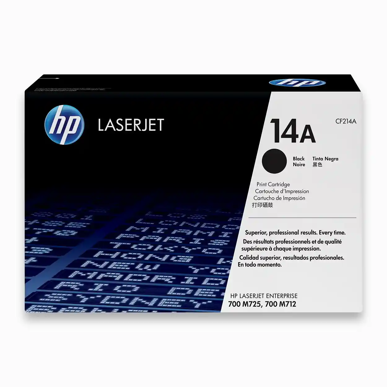 HP 14A Black Original LaserJet Toner Cartridge, CF214A