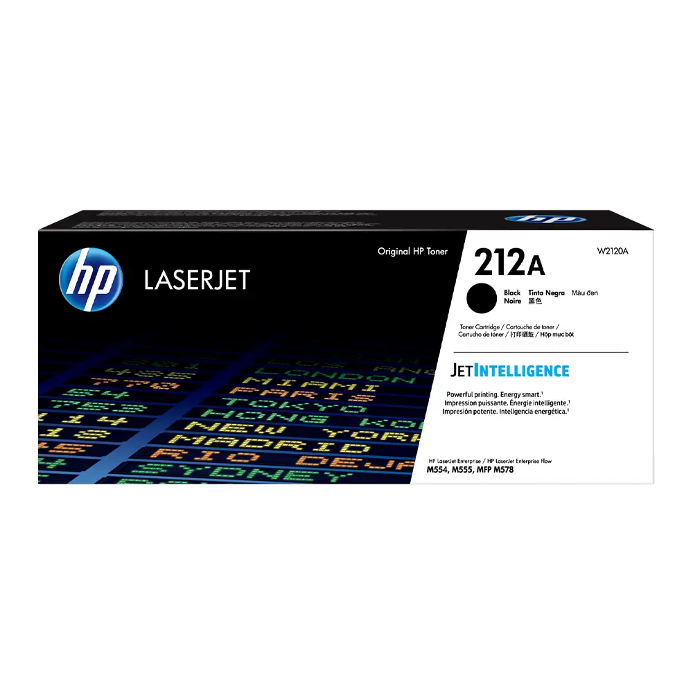 HP 212A Black Original LaserJet Toner Cartridge, W2120A