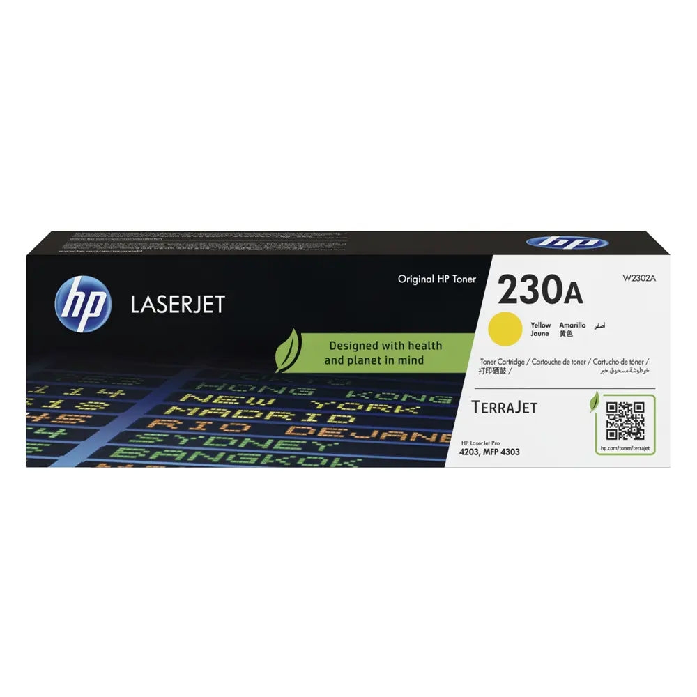 HP 230A Yellow Original LaserJet Toner Cartridge, W2302A