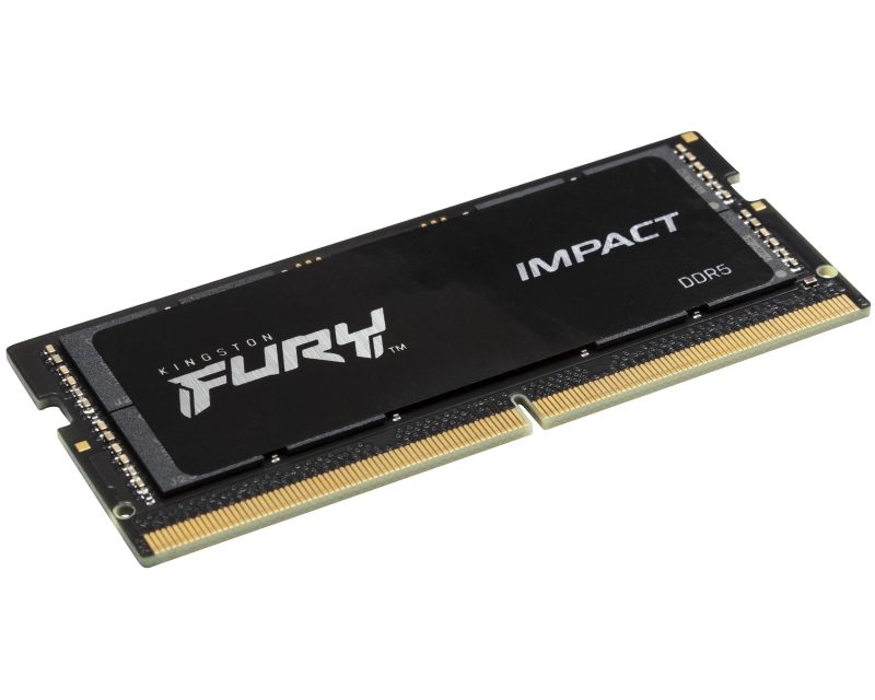 Kingston Fury Impact black 16GB DDR5-4800Mhz SODIMM, KF548S38IB-16