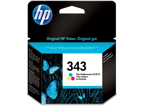 HP 343 Tri-Color Inkjet Original Ink Cartridge, C8766EE