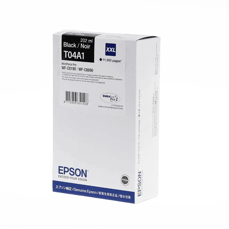 EPSON WF-C8190 / WF-C8690 Ink Cartridge XXL Black, C13T04A140