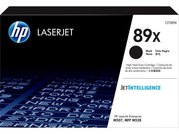 HP 89X High Yield Black Original LaserJet Toner Cartridge, CF289X