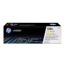 HP 128A Yellow Original LaserJet Toner Cartridge, CE322A