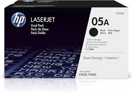 HP 05X 2-pack High Yield Black Original LaserJet Toner Cartridges, CE505XD