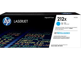 HP 212X High Yield Cyan Original LaserJet Toner Cartridge, W2121X