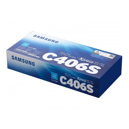 Samsung CLT-C406S Cyan Toner Cartridge, ST984A