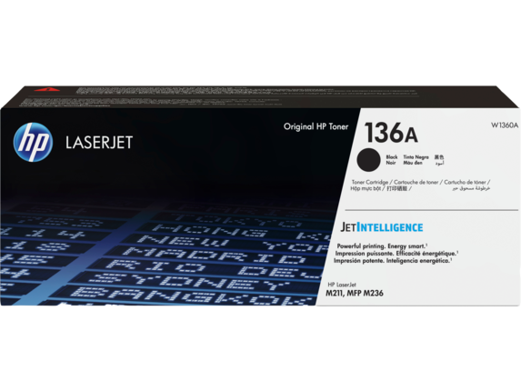 HP 136X High Yield Black Original LaserJet Toner Cartridge, W1360X