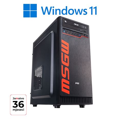 MSGW Office Računar i101 i3-12100, 8GB, SSD 500GB, Win11Pro64