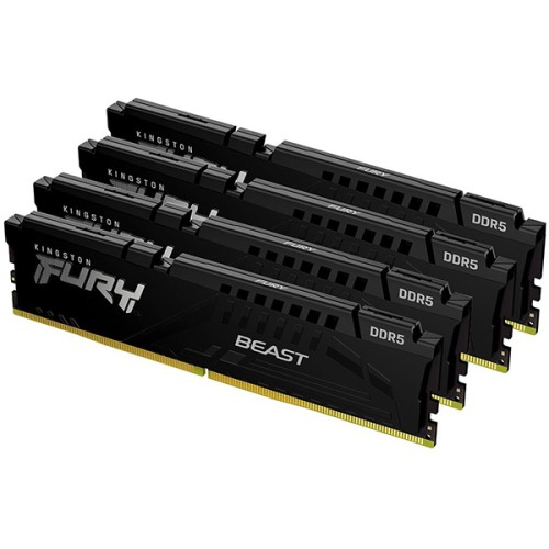 Kingston FURY BEAST 128GB (4x32GB) DDR5-5200MHz, KF552C40BBK4-128